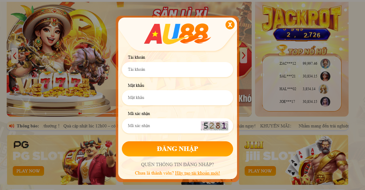 AU88 – TRANG CHỦ CHÍNH THỨC AU 88 UY TÍN XANH CHÍN NHẤT 2026 27 Quy trình đăng nhập/đăng ký tài khoản AU88 diễn ra đơn giản chỉ trong vòng vài thao tác
