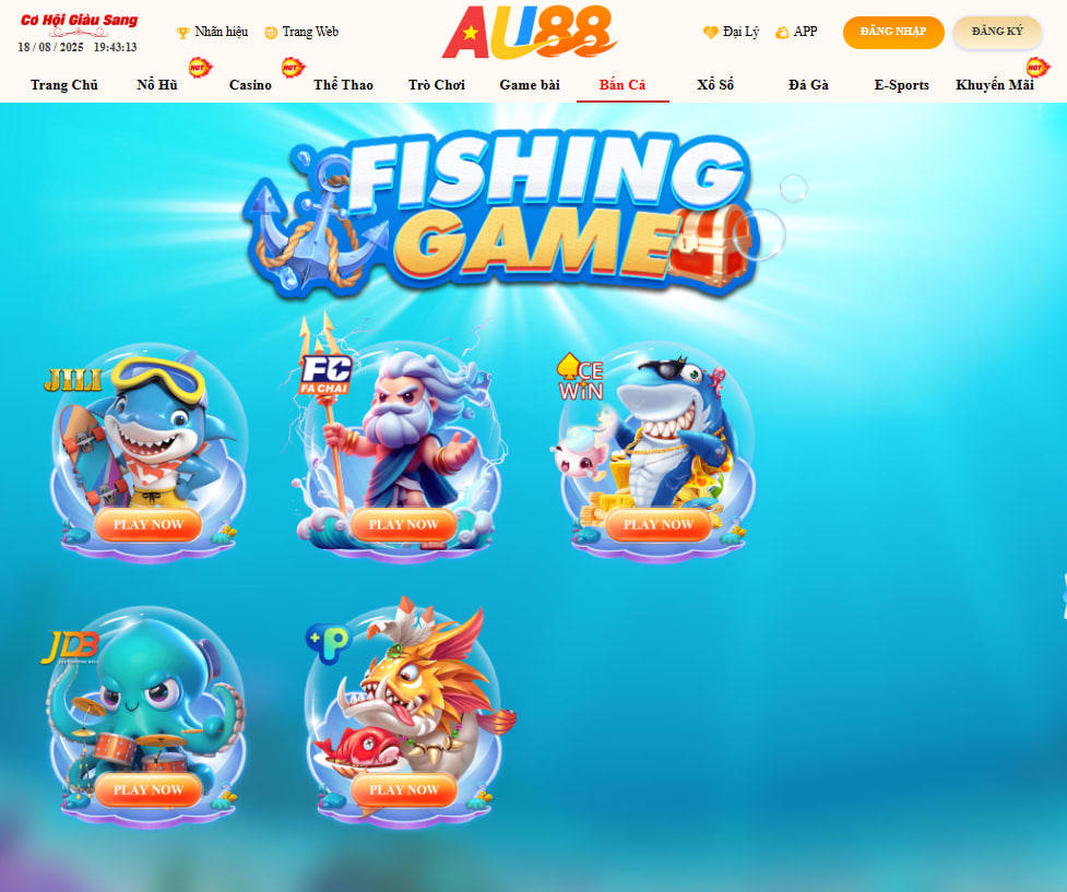 AU88 – TRANG CHỦ CHÍNH THỨC AU 88 UY TÍN XANH CHÍN NHẤT 2026 25 Tại sảnh bắn cá Online bạn có thể trải nghiệm đa dạng các bộ môn giải trí để kiếm tiền Online